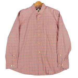 Orvis Men's Comfort Zone Long Sleeve Shirt XL Red Plaid 3HXK Lightweight $119